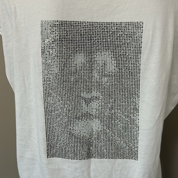Zadig and Voltaire Shirt Cecilia Lion Strass Muscle Tee Shirt Crystals Sz M NEW - Picture 1 of 11